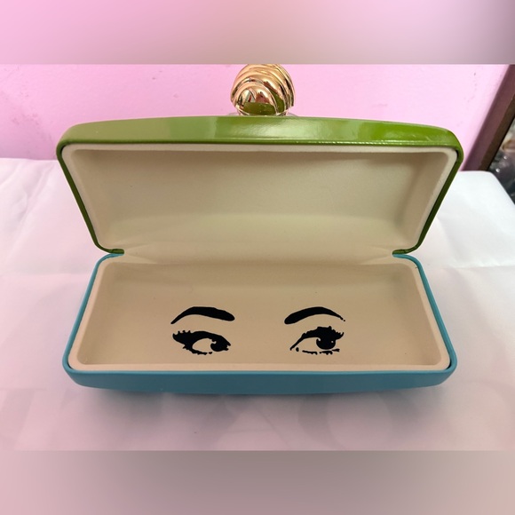 kate spade Accessories - Kate Spade Green and Blue Sunglasses Case